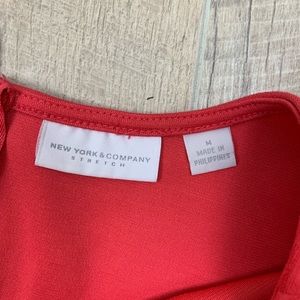New York & Company Dresses - NY&C Red Sleeveless Fit Flare Skater Dress MD 1801 New York & Company Dresses - NY&C Red Sleeveless Fit Flare Skater Dress MD 1801